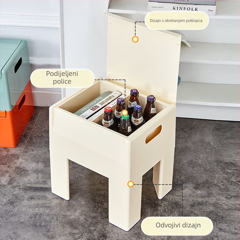 Plastična stolica za kućnu upotrebu, Space Stool, Youlaike, moderni minimalistički stil, prilagođeno fotografijama