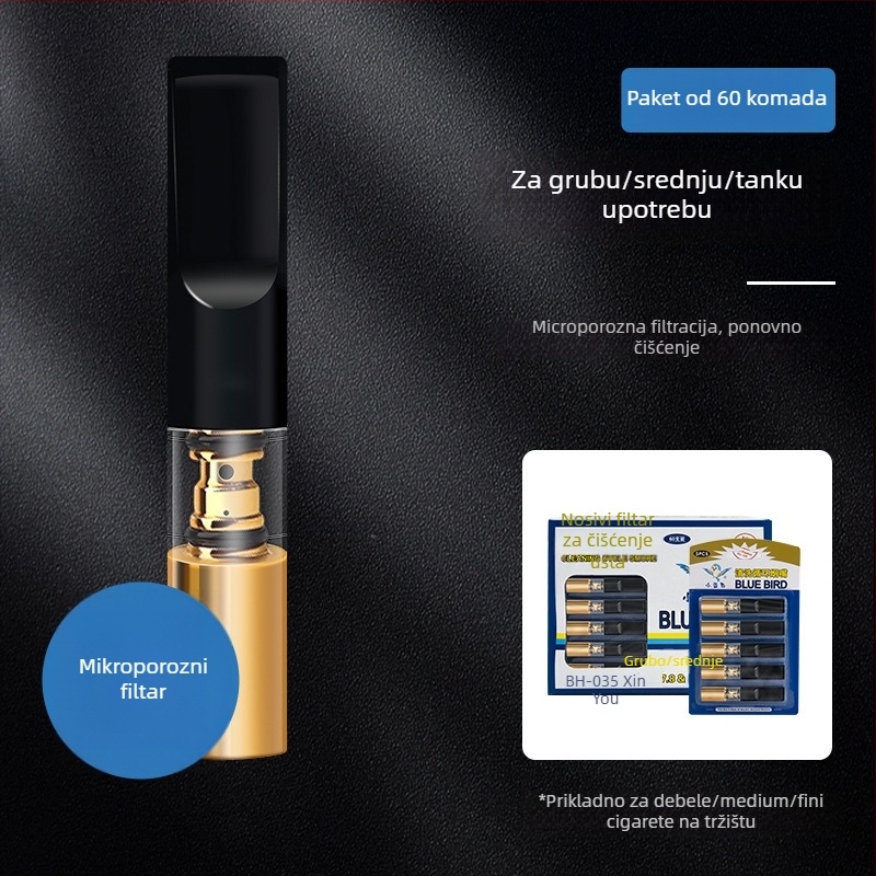 Perivi filter za cigarete – Little bluebird, plastika, šifra proizvoda 169, 480 kom.