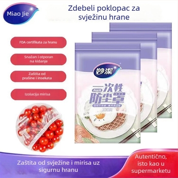 Jednokratno plastično pokrivalo za zdjele, s elastičnim otvorom, za očuvanje hrane