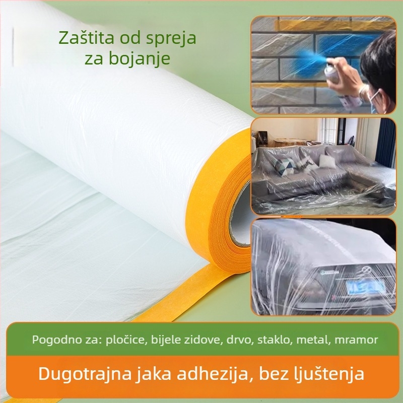 Guokang Prozirni Zaštitni Film za Prašinu Namještaja — Debeli Jednokratni Plastični Film, Zaštita od Prašine za Kućnu Dekoraciju, Mogućnost Prilagodbe