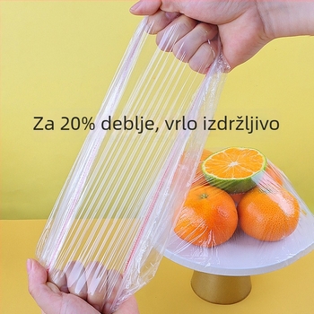 Dongtai Plastična Zaštita za Svježu Hranu, Jednokratna, Deblja i Šira, 100 Komada u Kutiji