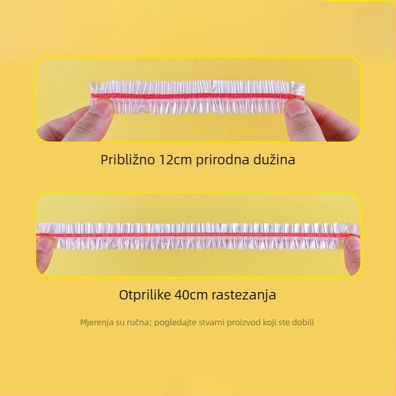 Dongtai Plastična Zaštita za Svježu Hranu, Jednokratna, Deblja i Šira, 100 Komada u Kutiji