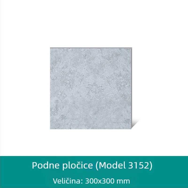 Glažirana porcelanska pločica za kuhinju i kupaonicu, sjajna površina, protuklizna i otporna na habanje, apsorpcija vode 0,5%, čvrstoća tlačna 2000