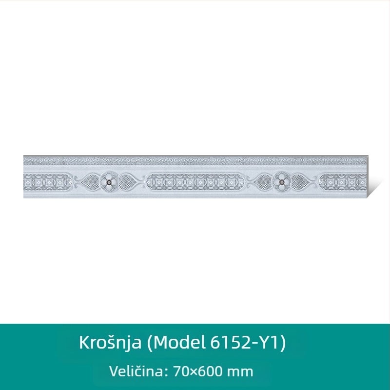 Glažirana porcelanska pločica za kuhinju i kupaonicu, sjajna površina, protuklizna i otporna na habanje, apsorpcija vode 0,5%, čvrstoća tlačna 2000