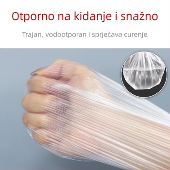 Jednokratni plastični zaštitni pokrov za krevet – okrugli, proziran, zaštita namještaja