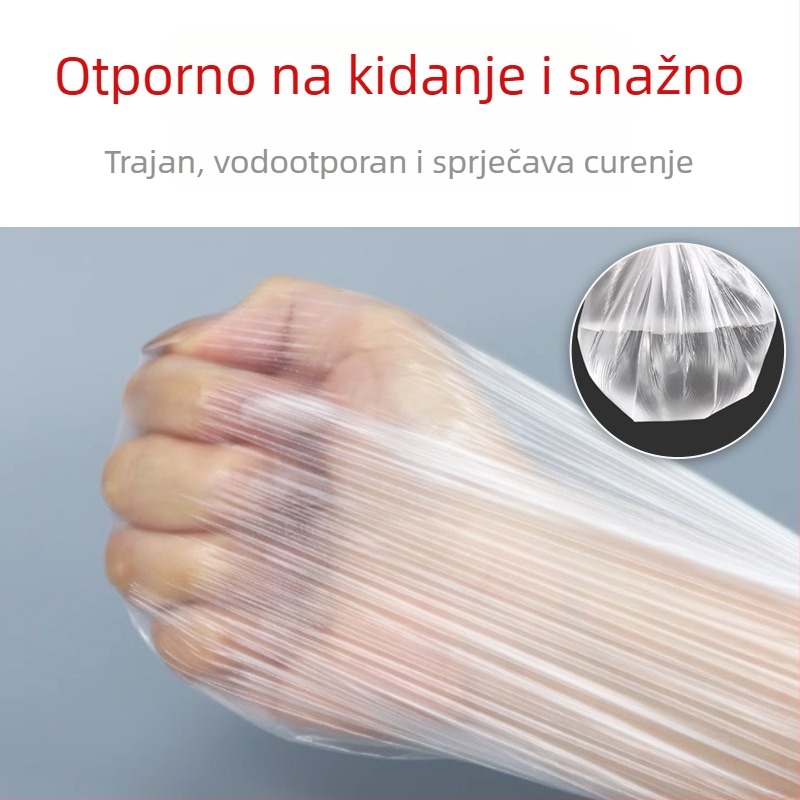 Jednokratni plastični zaštitni pokrov za krevet – okrugli, proziran, zaštita namještaja