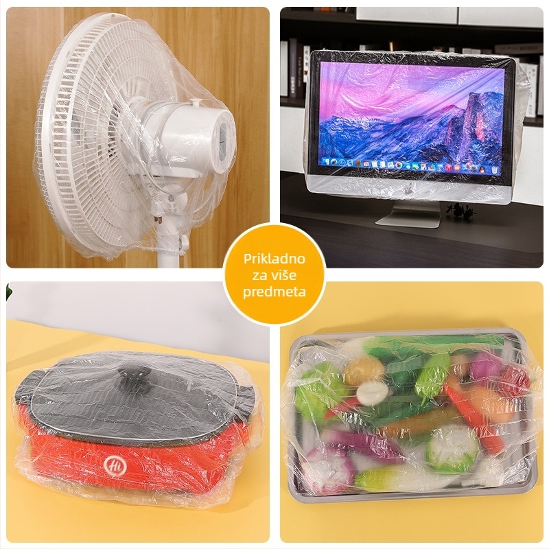 Golden Rabbit Zadebljani pokrov protiv prašine za kućanske aparate: kuhalo za rižu, mikrovalna pećnica, ventilator | Materijal: Plastika (PE/Polietilen) | Model: Zadebljani veliki poklopac protiv prašine