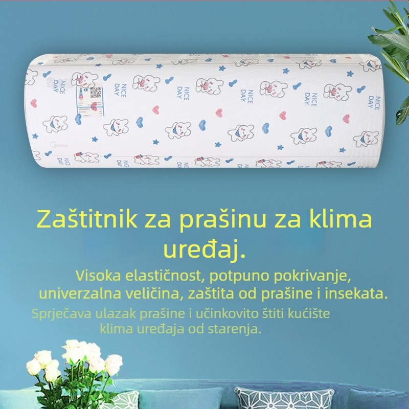 Poklopac za klima uređaj, potpuno pokriće, netkani materijal, moderni minimalistički stil.