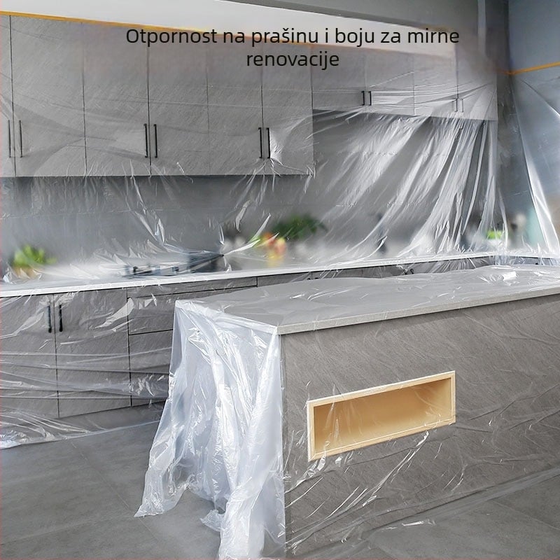 Jednokratni PE zaštitni pokrov za kućni namještaj – kauč i krevet, Model 325, Jednostavan stil, Bez prilagođene obrade