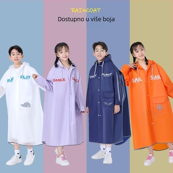 Dječje kišobreno pončo za kišu, crtani stil, EVA materijal, debelo, za jedno dijete, Kaiwei, višenamjenski kišobni kaput, tiskano logo OK