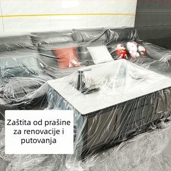 Pokrov za prašinu za namještaj od poliesterskog vlakna, jednostavan modern stil, pogodan za dnevni boravak, spavaću sobu, radnu sobu, vanjsku upotrebu, blagovaonu, kupaonu, balkon, dječju sobu, komercijalne prostore