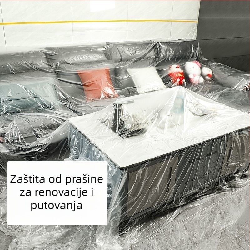 Pokrov za prašinu za namještaj od poliesterskog vlakna, jednostavan modern stil, pogodan za dnevni boravak, spavaću sobu, radnu sobu, vanjsku upotrebu, blagovaonu, kupaonu, balkon, dječju sobu, komercijalne prostore