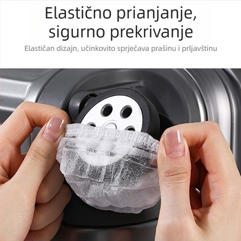 Univerzalno jednokratno zaštitno pokrivalo za kotačiće kofera — netkani materijal, elastično, pogodno za kofer, stol i stolice