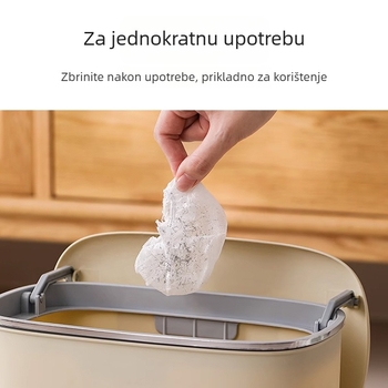 Univerzalno jednokratno zaštitno pokrivalo za kotačiće kofera — netkani materijal, elastično, pogodno za kofer, stol i stolice