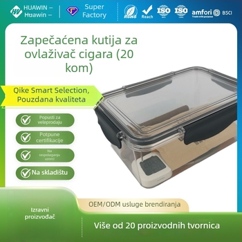 Huabei Humidor za cigare – PET Materijal, Zatvoren za Vlažnost i Insekte, Set od 20 Komada, Mogućnost Prilagodbe