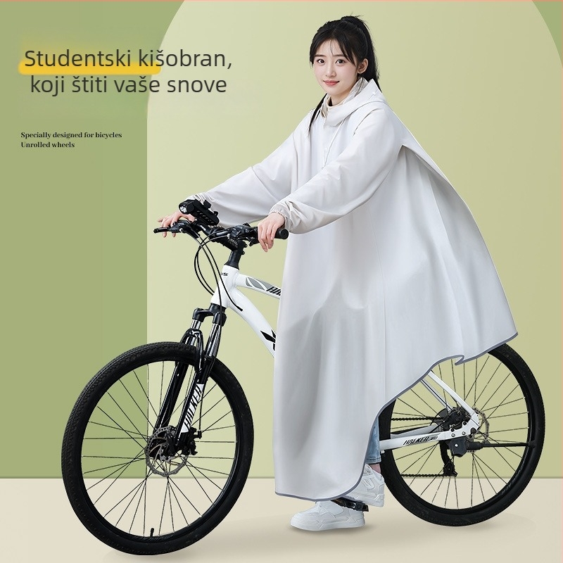Kišni pončo za biciklizam za odrasle, PVC tkanina, za 1 osobu