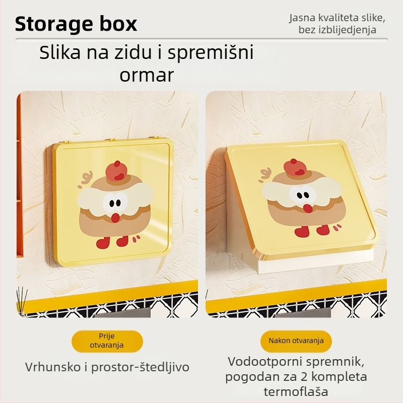 Zidni sklopivi plastični regal za kupaonicu (Model 8022, Značka Simple Plastic, 1 etaža, nosivost 1–5 kg)
