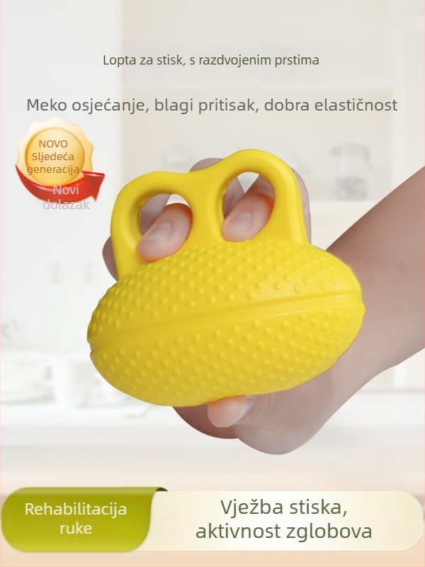 Lopta za jačanje stiska ruke – PU materijal, vježbanje prstiju i zapešća, za odrasle
