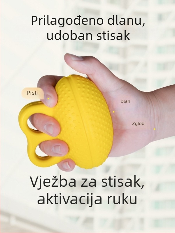 Lopta za jačanje stiska ruke – PU materijal, vježbanje prstiju i zapešća, za odrasle