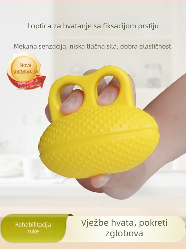 Jačanje stiska i vježbanje prstiju uz PU kuglu za trening ruke, prstiju i zapešća