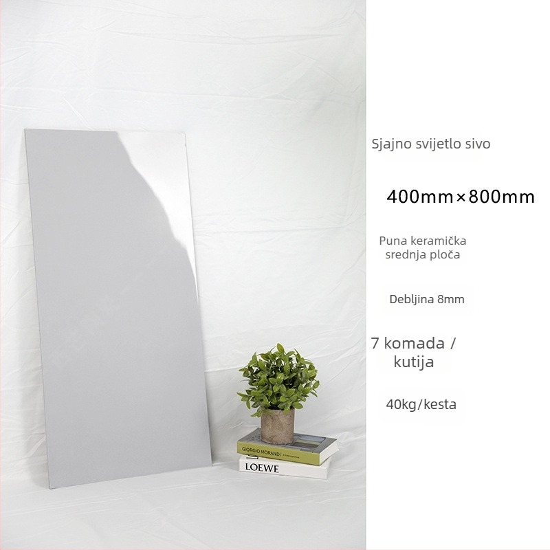 Sjajna interijerska zidna pločica, Bright micro cement serija, mikrocement pločica, protuklizna, za kupaonicu