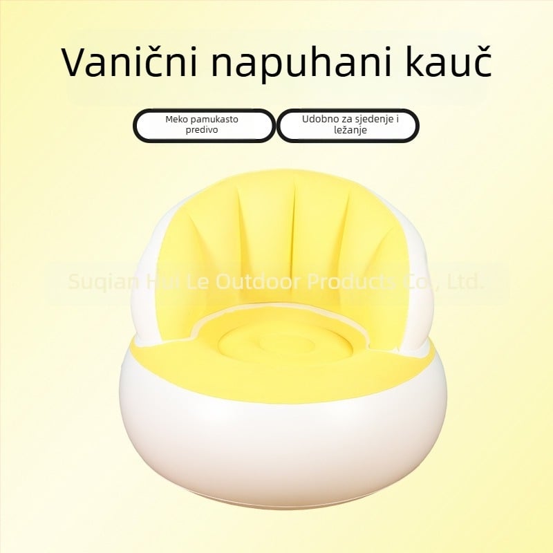 Naduvani jednodomni kauč za ured i dom, prenosni i sklopivi za vanjsku upotrebu (PVC; 1 osoba; pumpa zraka; 1200)