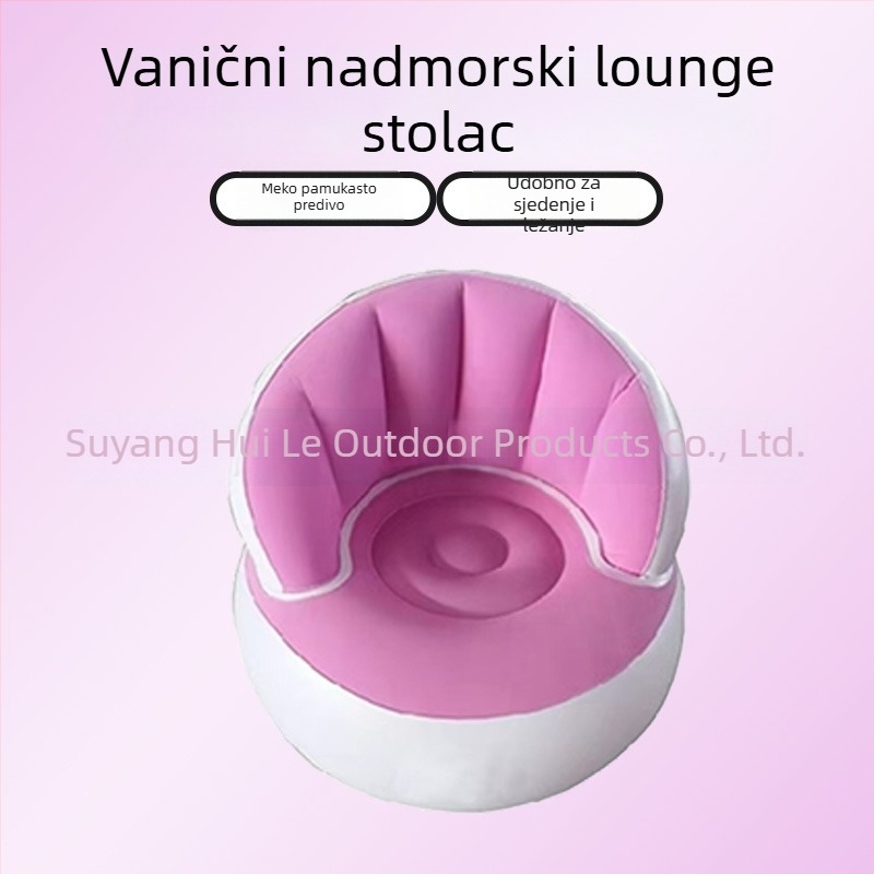 Naduvani jednodomni kauč za ured i dom, prenosni i sklopivi za vanjsku upotrebu (PVC; 1 osoba; pumpa zraka; 1200)