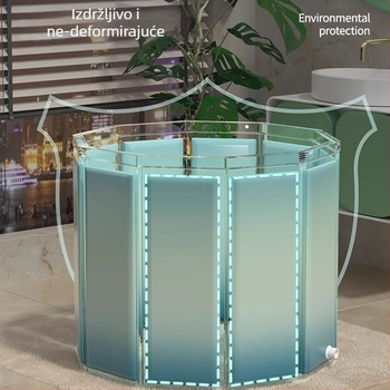 Sklopiva kada za odrasle — za kupanje, nosivost 100 kg, materijal: tarpaulin