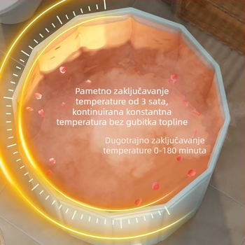 Sklopiva kada za odrasle — za kupanje, nosivost 100 kg, materijal: tarpaulin