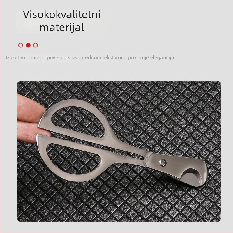 Dunhao FT-11849 - Ručno izrađeno, prenosno, nehrđajući čelik, dvostrani rezač za cigare