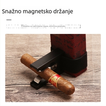 Magnetski držač za cigare iz nehrđajućeg čelika, prenosiv za vanjsku upotrebu, podesiv