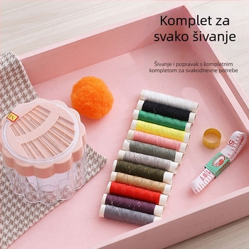 Šivanje kutija s setom thimble, alati za cross-stitch, prijenosno, mini skladište