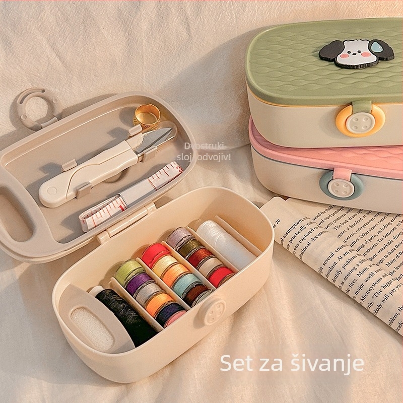 Šivaća kutija, prijenosni džepni dizajn, 12-dijeli šivaći set, jednostavan stil