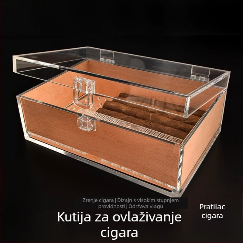 Dunhao Plastični Humidor za Cigare – Jednostavan Stil, Lagani Luksuz, Model CD-069
