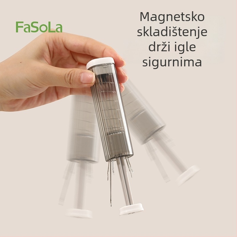 Prijenosni džepni set igala i konca, kutija za igle, PC/ABS/karbonska čelika, 360 komada, DZ-844