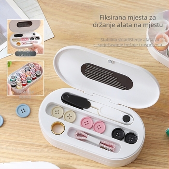 Magnetska kutija za igle i pređu, prijenosni džepni stil, set od 84 komada, materijali: ABS, magnet, ljepljivi magnetski list