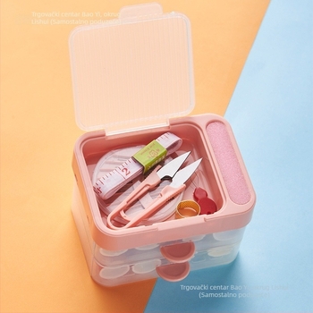 Prijenosni džepni šivaći set s mini kutijom za igle i konce, za kućnu upotrebu i studentski dom