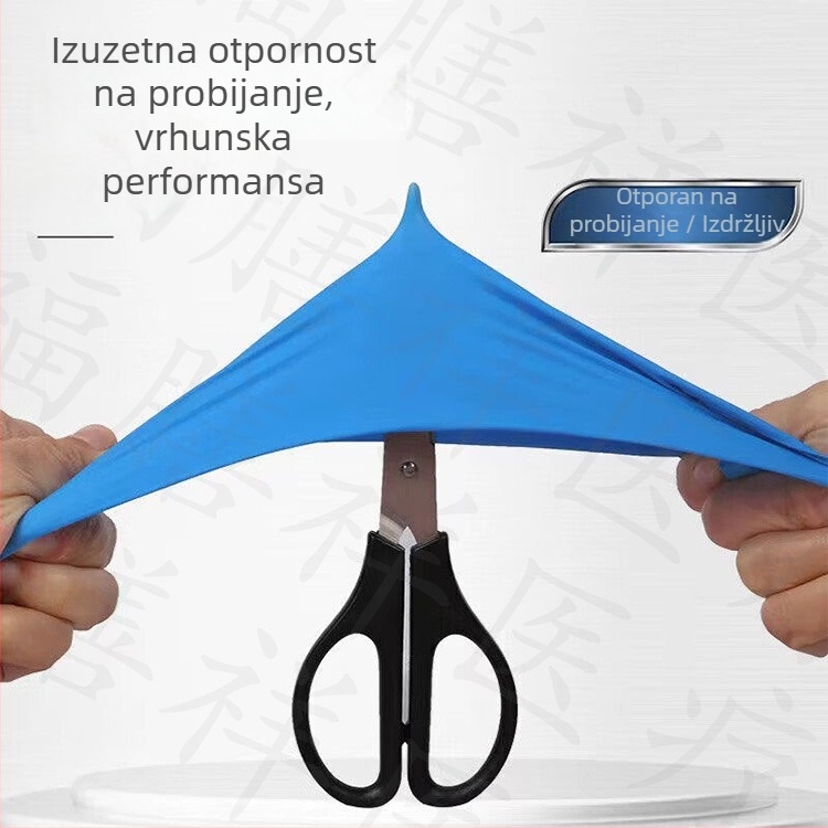 Jednokratne nitril rukavice, deblje, otporne na masnoće i kiseline/lužine, za tetoviranje, kozmetičke usluge, frizerske usluge i mehaničko održavanje