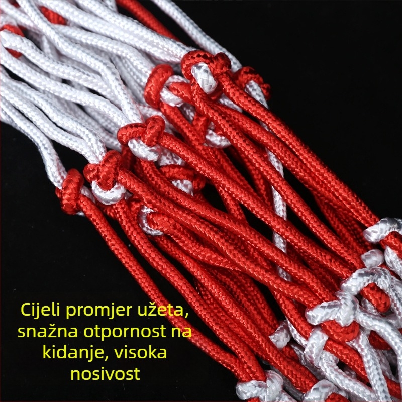 Velika torba s džepom za lopte za košarku/odbojku/fudbal; kapacitet 10–20 lopti; prijenosni mrežasti džep; marke Aerobics; mogućnost privatne oznake