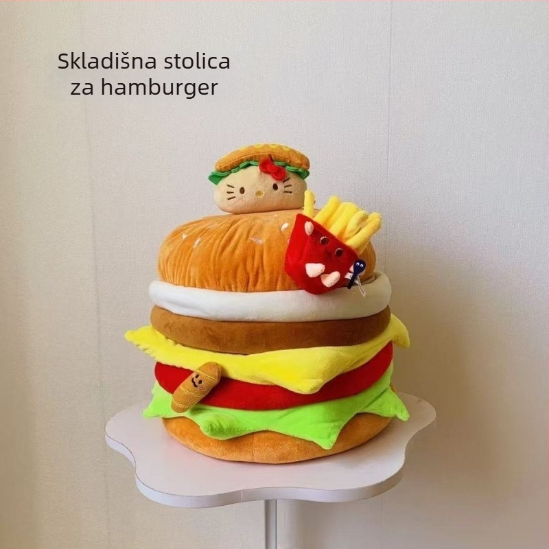 Okrugli flanel taburet za skladištenje, višestruka upotreba, kapacitet 12 L, nosivost 100 kg, Model 001