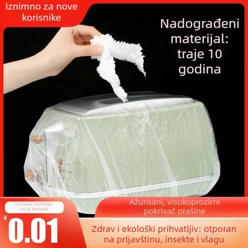 Jednokratne zaštitne navlake za prašinu za kućanske aparate, set 20 komada, zgušćane, prozirni film, za kućanske rižogrejače i lonce, materijal 20213