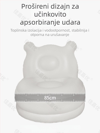 Jednoosobni napuhujući krevet-kanapa s ugrađenom pumpom, dodatno visok i debeli PVC sloj, Jia Jia You