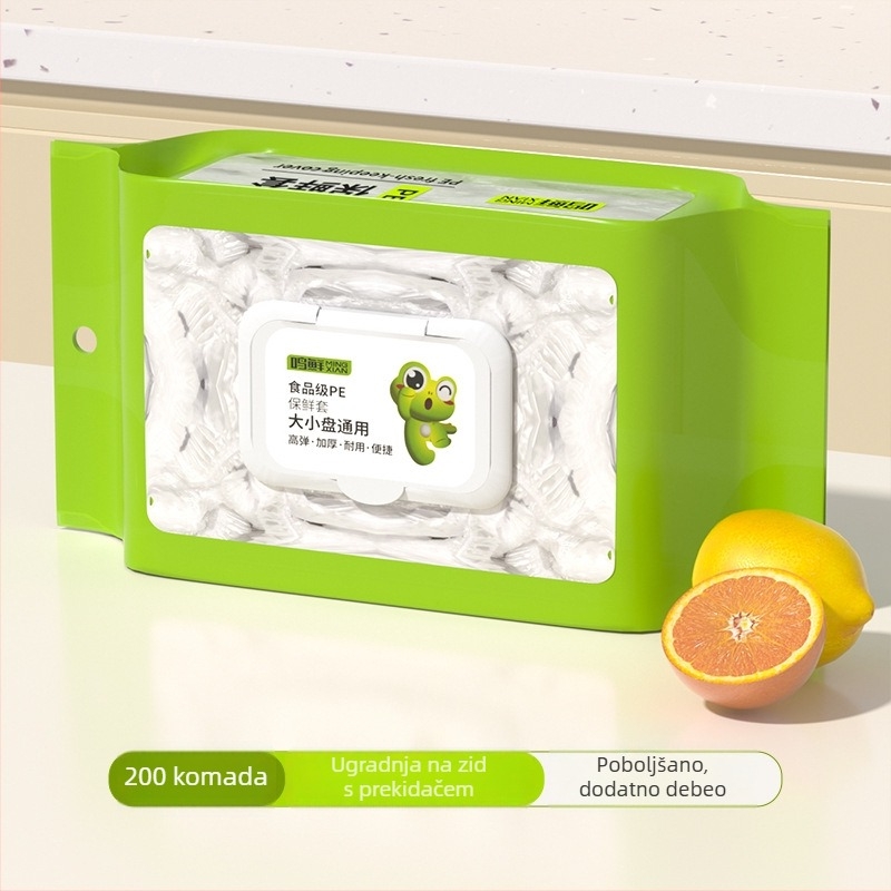 Poklopac za plastičnu foliju, debeli prašinu zaštitni kuhinjski poklopac, prehrambene kvalitete, višenamjenski (200 g, 100 kom., Linyi, Shandong)