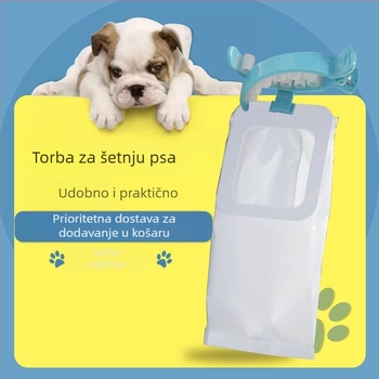 Dispenser vrećica za pse s klipom i automatskim punjenjem vrećica (Plastika; Model 48931157; Kutija: 20 kom)