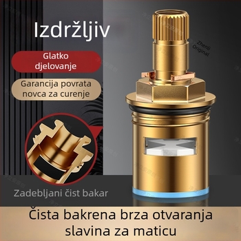 Set jezgre ventila slavine od bakra keramike, model HX-A-1266 (180° okret, maksimalna temperatura 99°C, vijek trajanja 10 godina)