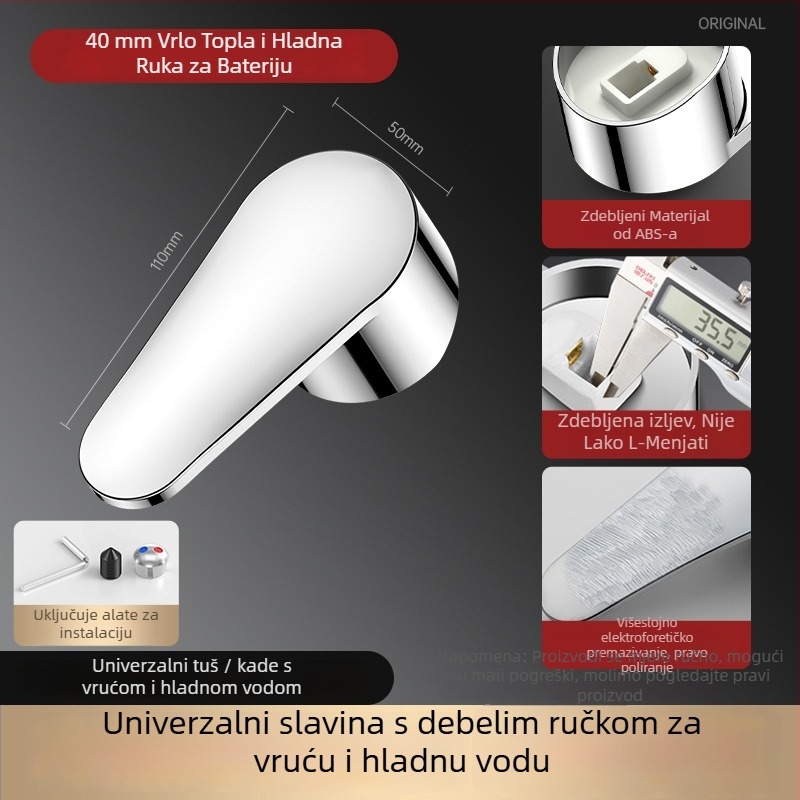 Set jezgre ventila slavine od bakra keramike, model HX-A-1266 (180° okret, maksimalna temperatura 99°C, vijek trajanja 10 godina)