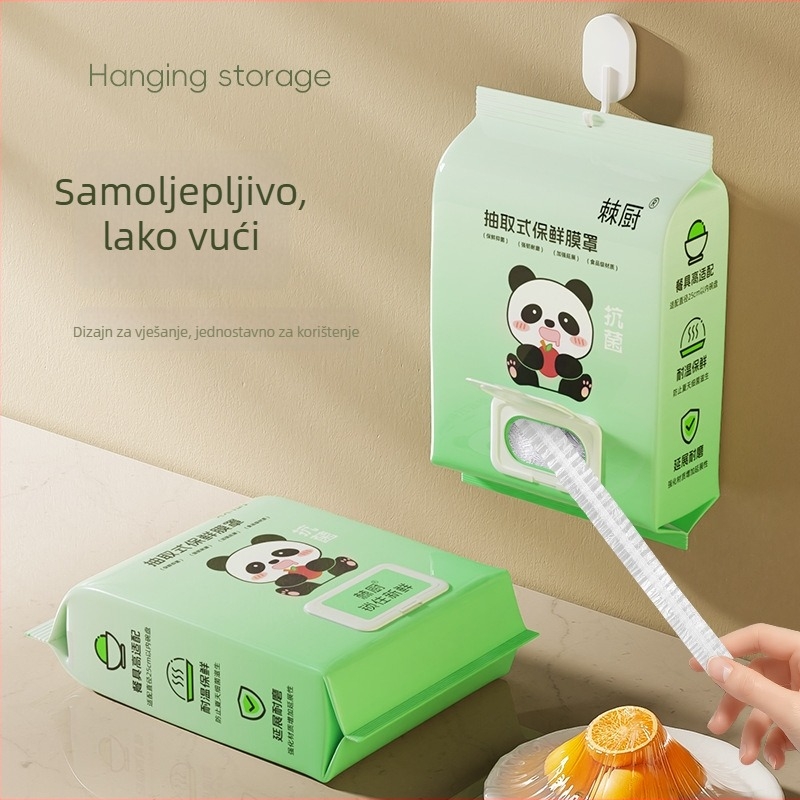 Jednokratni pokrov folije za svježu hranu – viseći dizajn, PE materijal, kućna upotreba, 60 komada