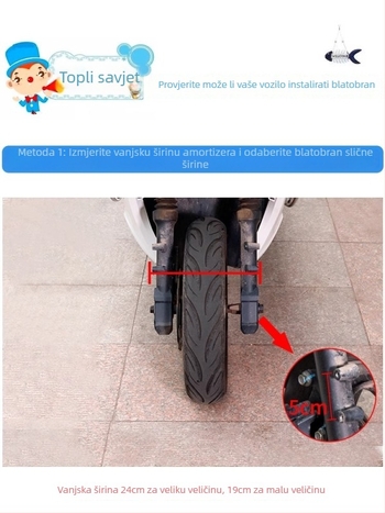 Prednji blatnik za električno vozilo, zaštita od prskanja za baterijski motocikl, Kepu – unisex, univerzalni dodaci