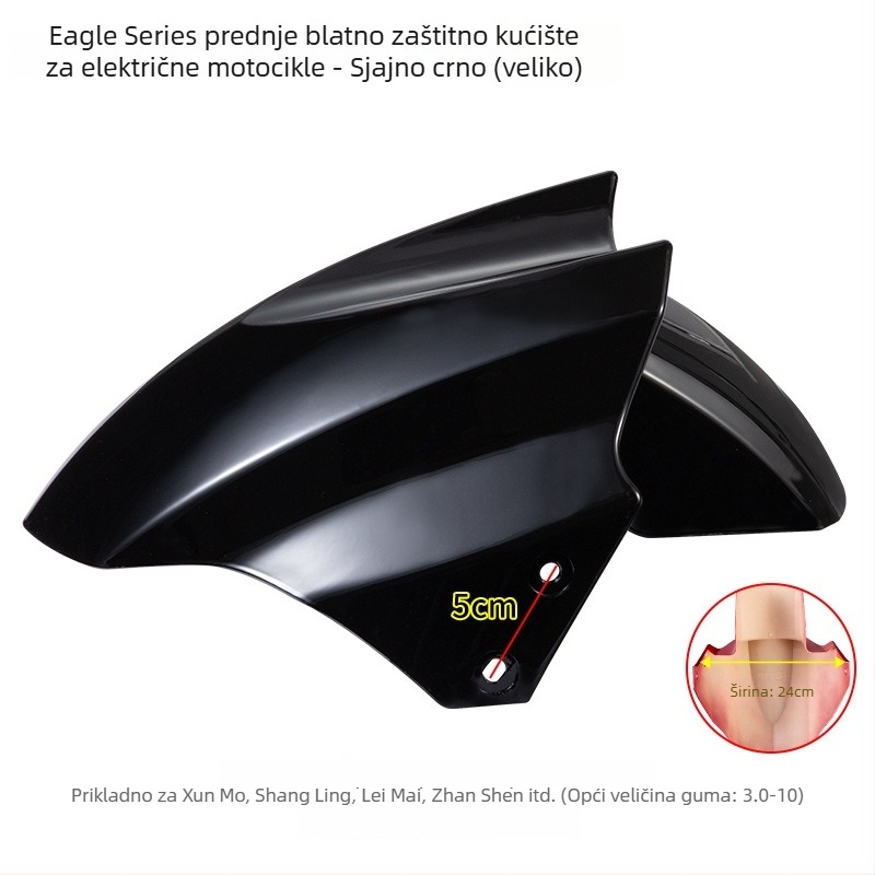 Prednji blatnik za električno vozilo, zaštita od prskanja za baterijski motocikl, Kepu – unisex, univerzalni dodaci