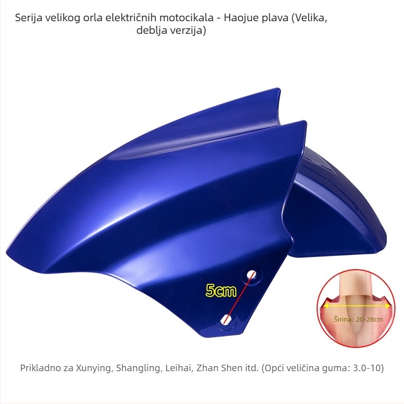 Prednji blatnik za električno vozilo, zaštita od prskanja za baterijski motocikl, Kepu – unisex, univerzalni dodaci